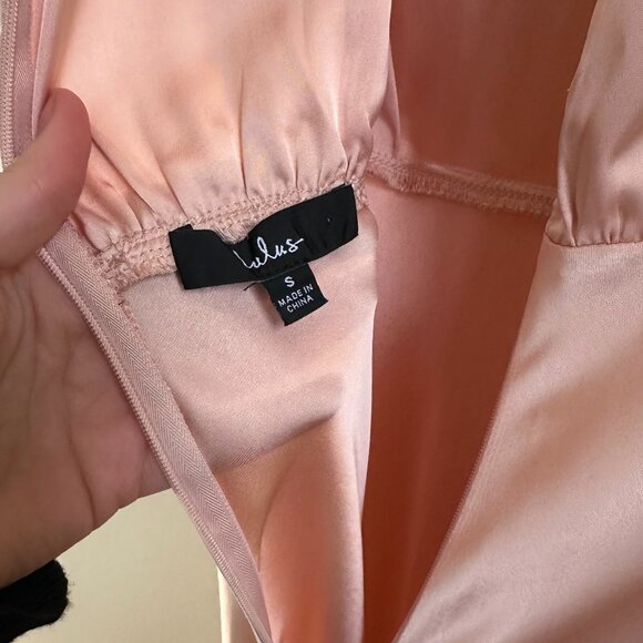 Lulu's Bridesmaid Gown Baby Pink - Picture 5 of 6